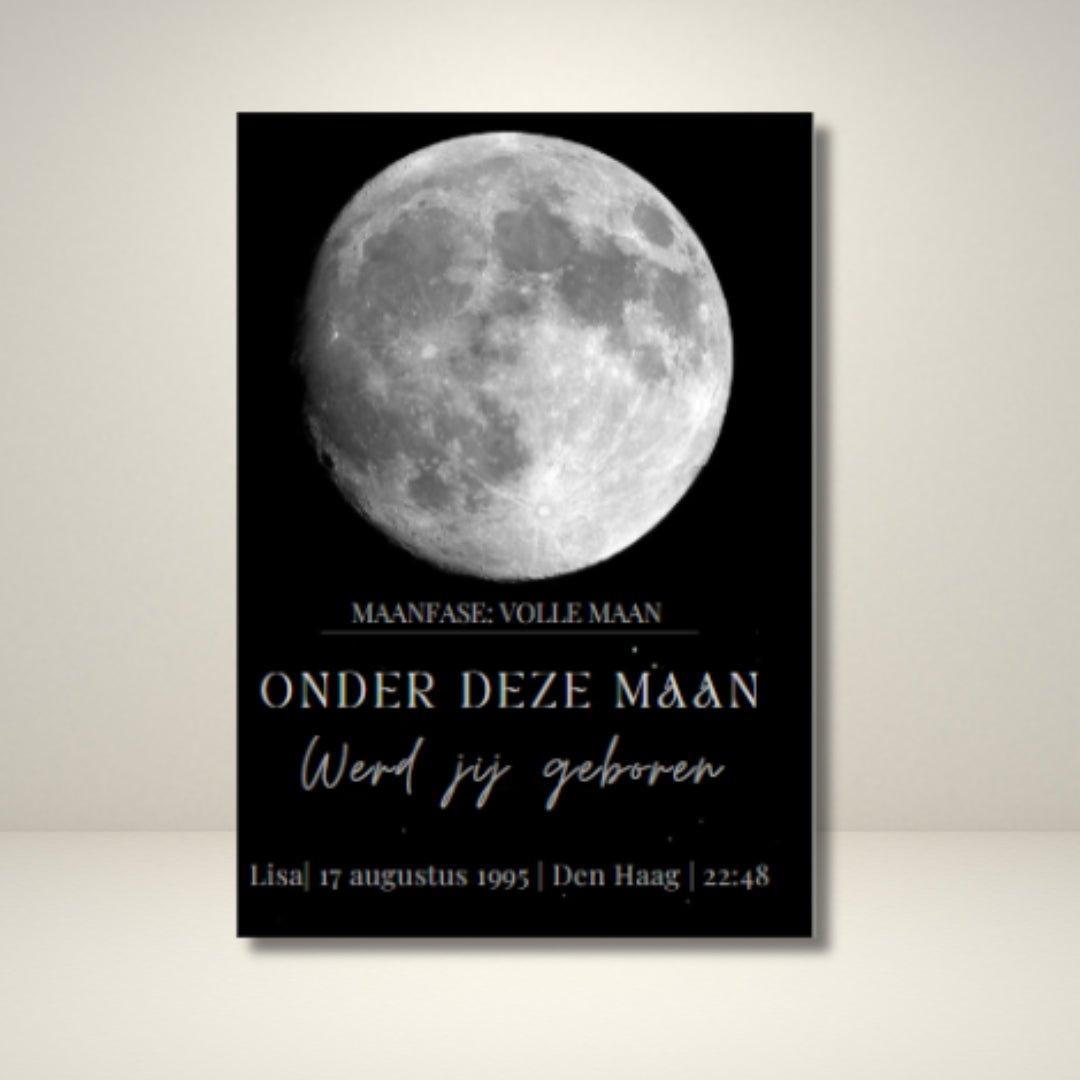 LunaMoment™ Gepersonaliseerde maan - en sterrenprints - Venta Store